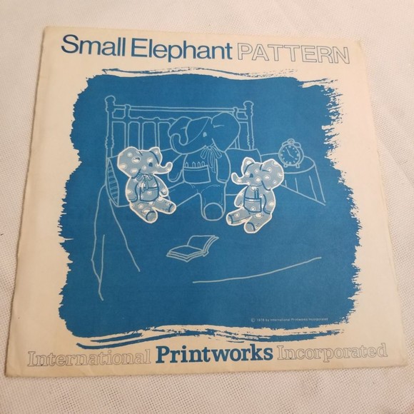 1970's Printworks Small Elephant pattern PAT046 - Picture 2 of 5